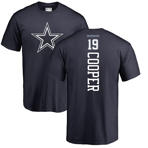 Men Dallas Cowboys Navy Blue Amari Cooper Backer 19 Nike NFL T Shirt
